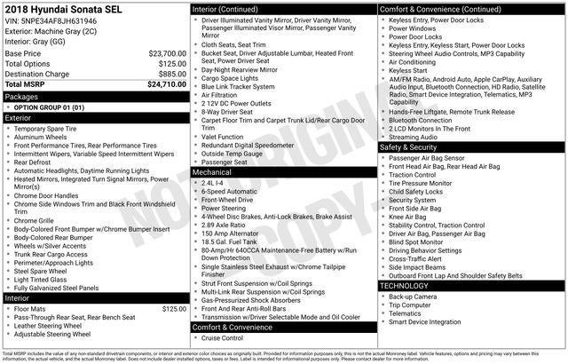 2018 Hyundai Sonata SEL