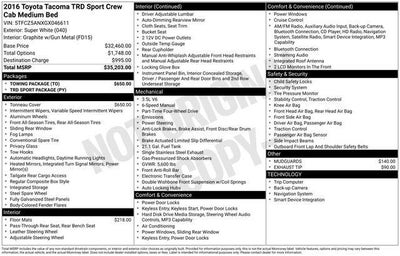 2016 Toyota Tacoma TRD Sport V6