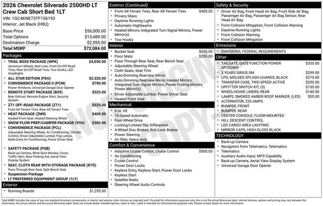 2026 Chevrolet Silverado 2500HD LT