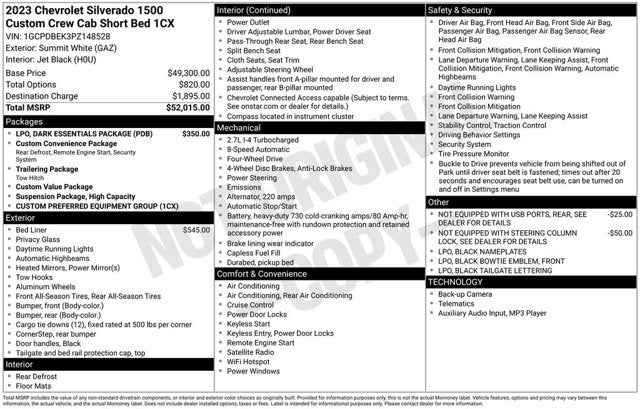 2023 Chevrolet Silverado 1500 4WD Crew Cab 147" Custom