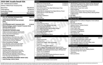 2020 GMC Acadia Denali