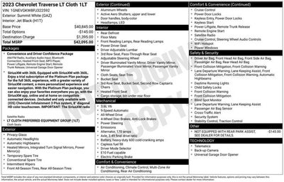 2023 Chevrolet Traverse LT Cloth
