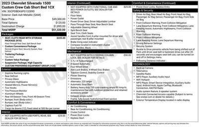 2023 Chevrolet Silverado 1500 4WD Crew Cab 147" Custom