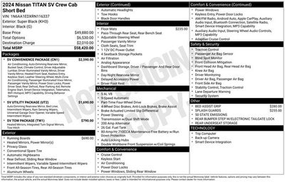 2024 Nissan Titan SV