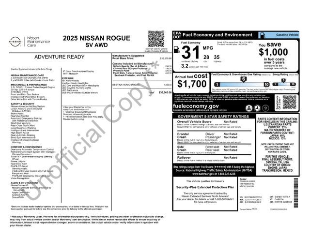 2025 Nissan Rogue SV