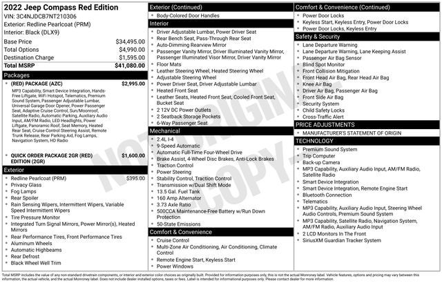 2022 Jeep Compass Base