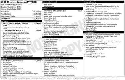 2025 Chevrolet Equinox ACTIV