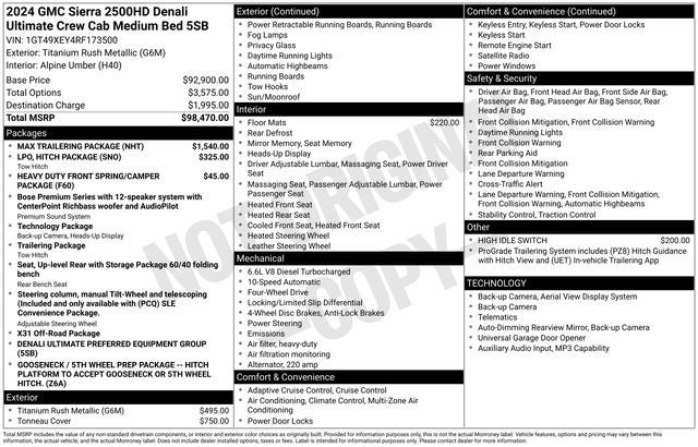 2024 GMC Sierra 2500HD Denali Ultimate