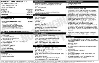 2027 GMC Terrain FWD Elevation