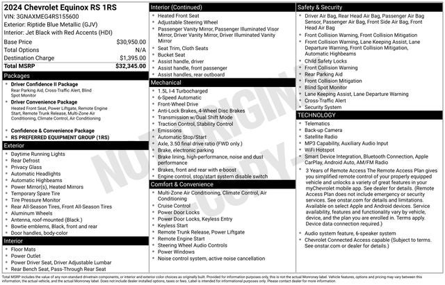 2024 Chevrolet Equinox RS