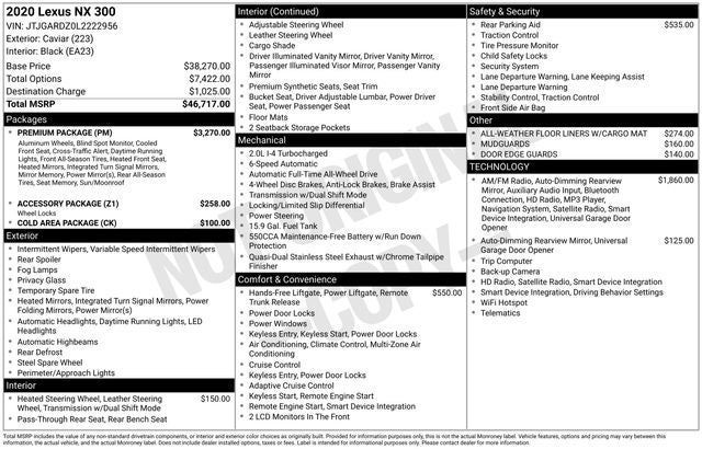 2020 Lexus NX 300 NX 300