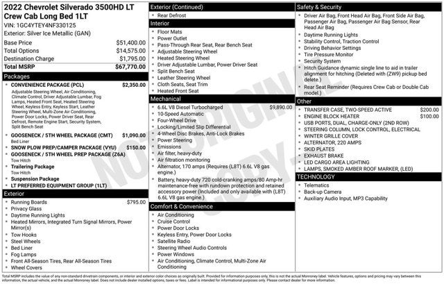 2022 Chevrolet Silverado 3500HD LT
