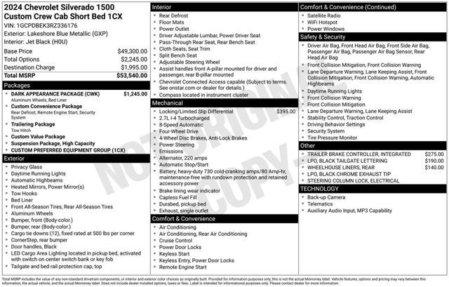2024 Chevrolet Silverado 1500 4WD Crew Cab 147" Custom