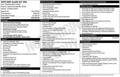 2023 GMC Acadia SLT