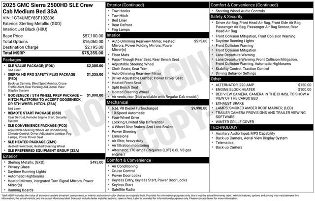 2025 GMC Sierra 2500HD SLE