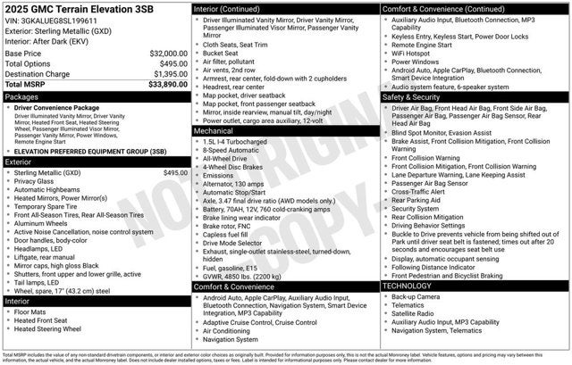 2025 GMC Terrain AWD Elevation