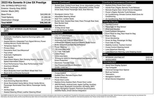 2023 Kia Sorento X-Line SX Prestige