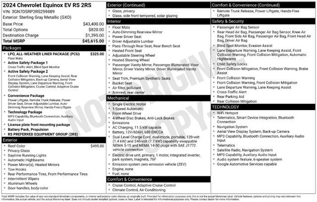 2024 Chevrolet Equinox EV RS