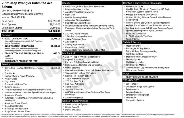 2022 Jeep Wrangler Unlimited Sahara 4xe