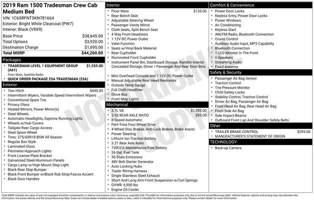 2019 RAM 1500 Tradesman