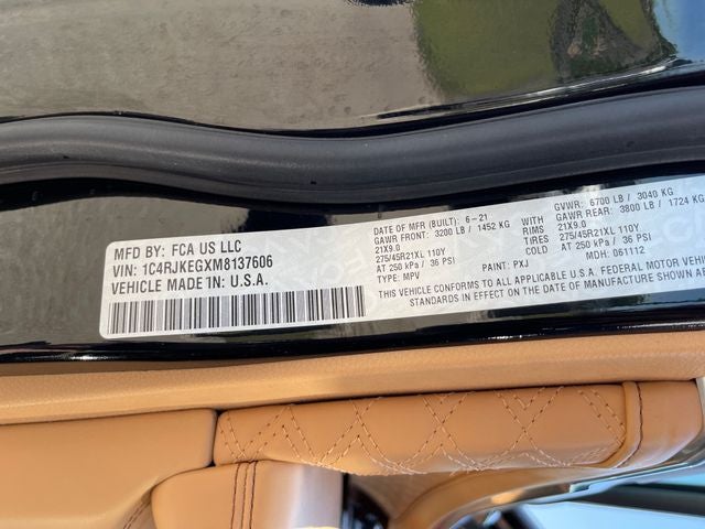 2021 Jeep Grand Cherokee L Summit