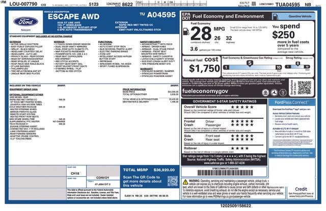 2026 Ford Escape ST-Line
