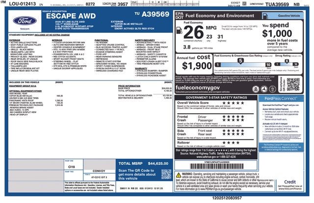 2026 Ford Escape ST-Line Elite AWD 2.0L's photo