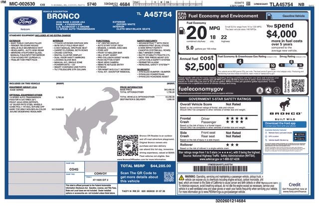 2026 Ford Bronco Base 4x4's photo