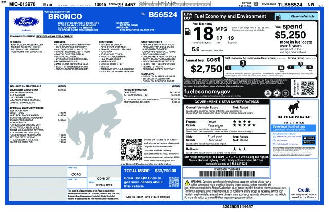2026 Ford Bronco Outer Banks