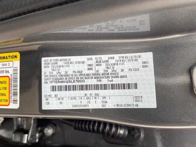 2025 Ford Ranger Lariat