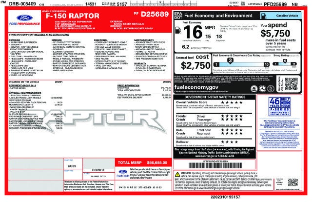 2023 Ford F-150 Raptor