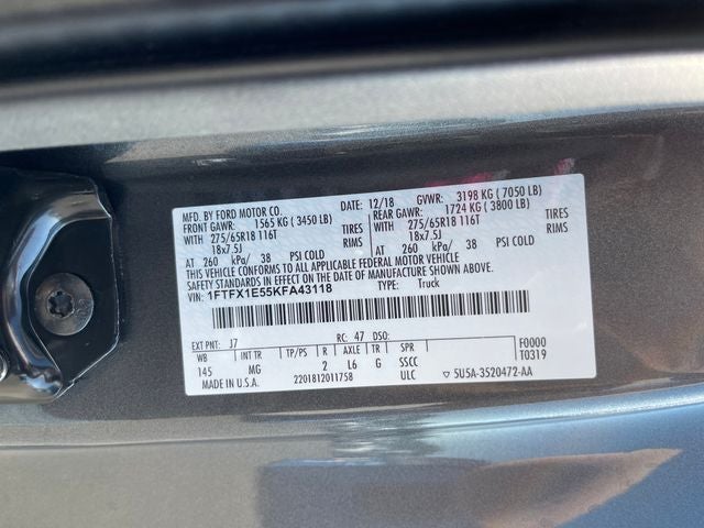 2019 Ford F-150 XLT