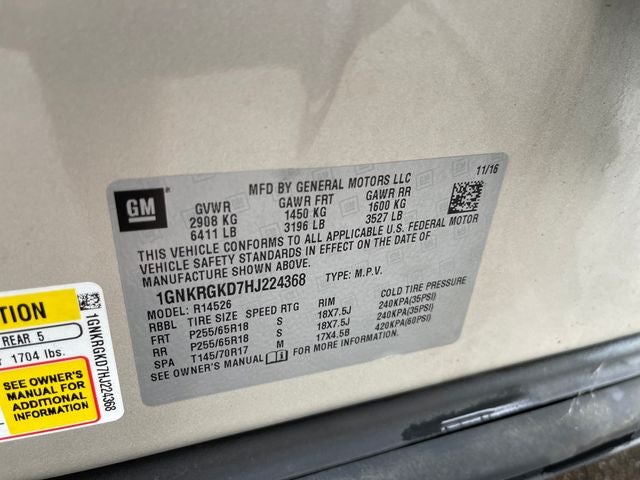 2017 Chevrolet Traverse LT 1LT