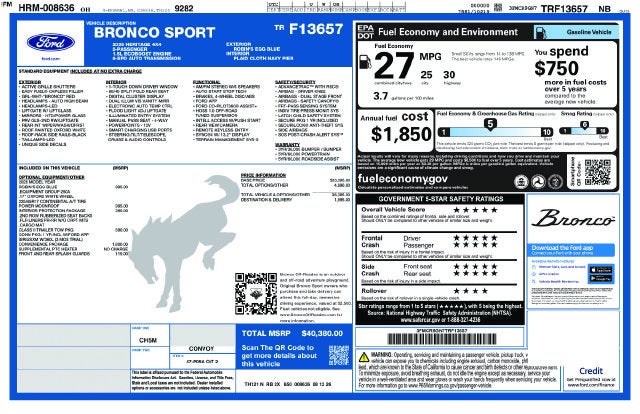 2026 Ford Bronco Sport Heritage