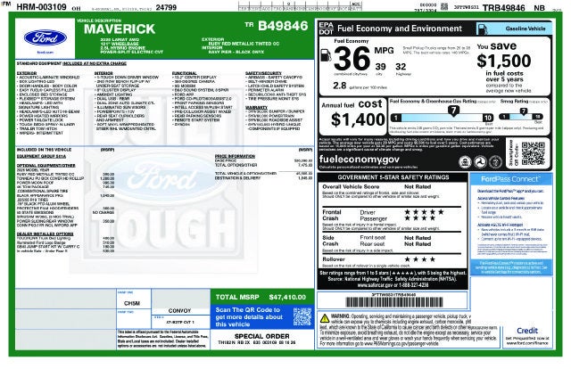 2026 Ford Maverick Lariat
