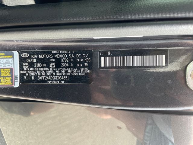 2019 Kia Forte LXS
