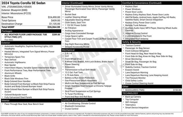 2024 Toyota Corolla SE