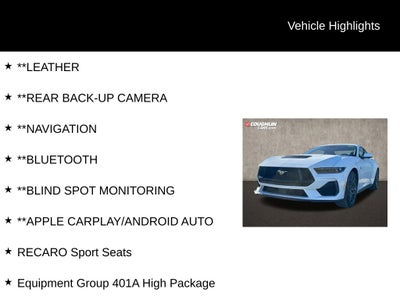 2026 Ford Mustang GT Premium Performance Package