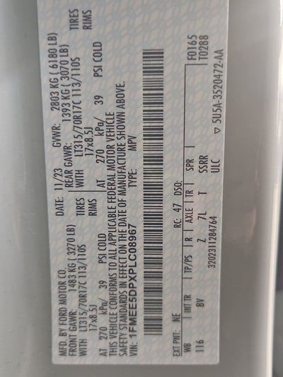 2023 Ford Bronco Badlands SASQUATCH