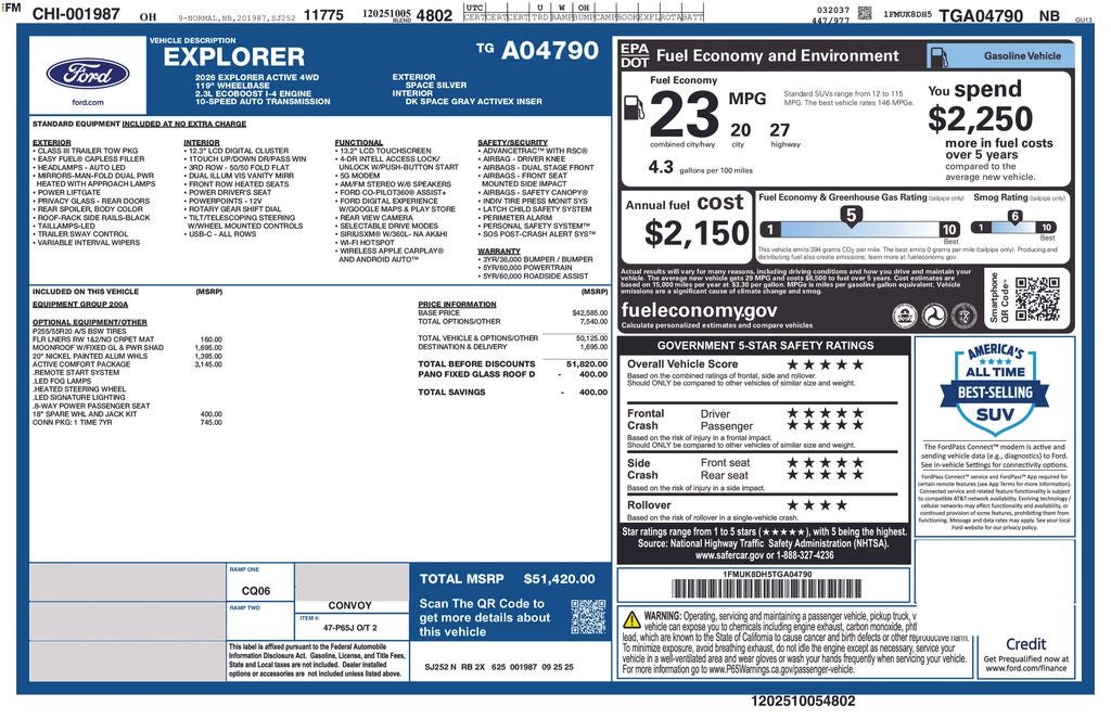 2026 Ford Explorer Active 4WD