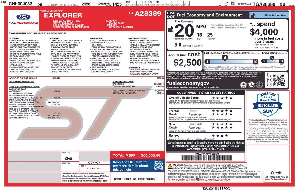 2026 Ford Explorer ST 4WD