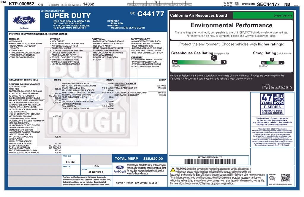 2025 Ford Super Duty F-250 XLT 4X4