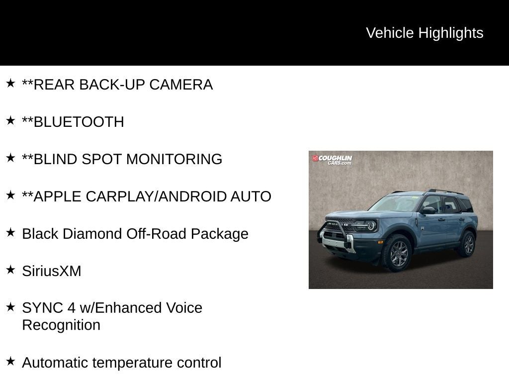 2025 Ford Bronco Sport Big Bend 4WD