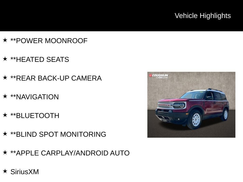 2025 Ford Bronco Sport Heritage 4WD