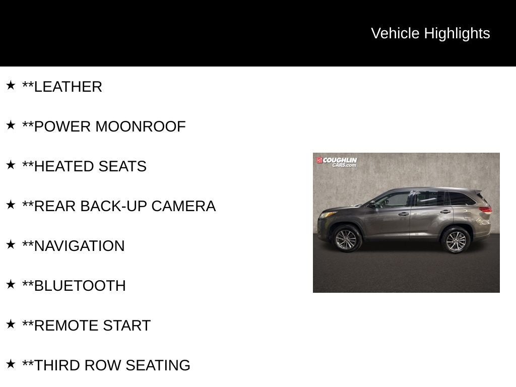 2019 Toyota Highlander SE