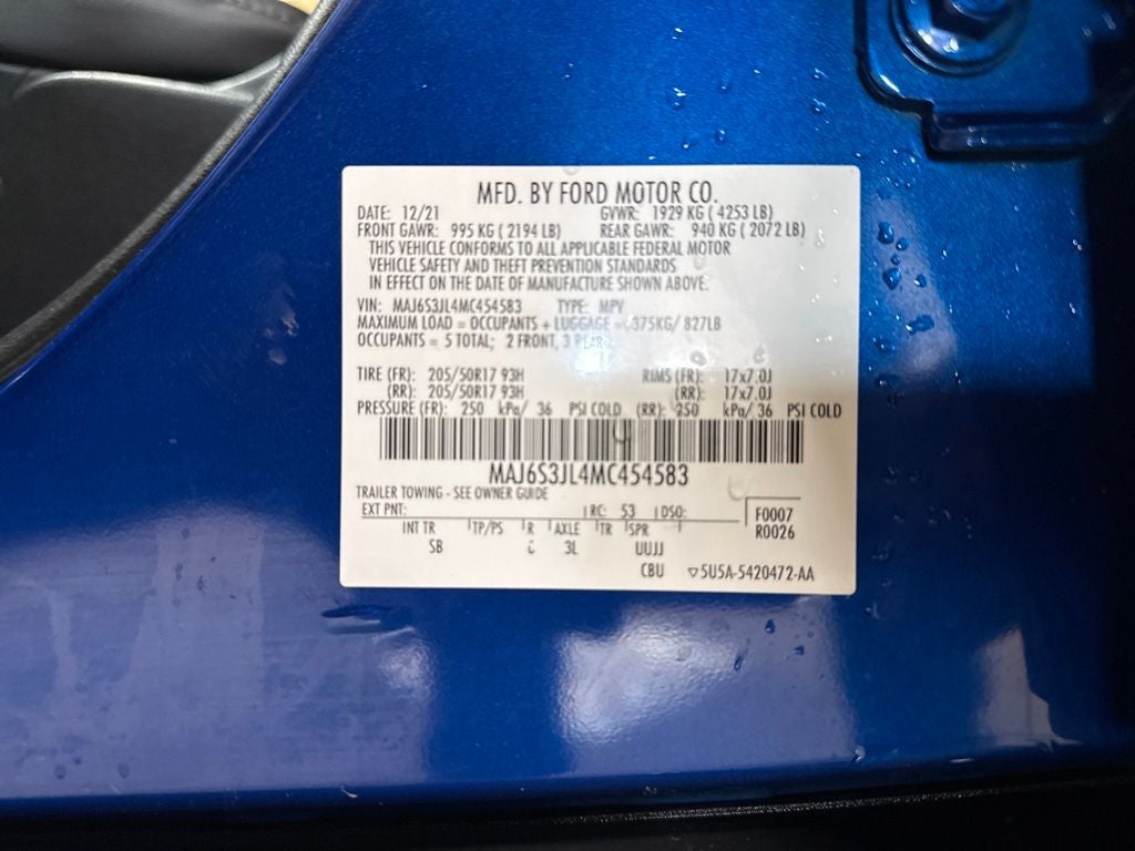 2021 Ford EcoSport SES