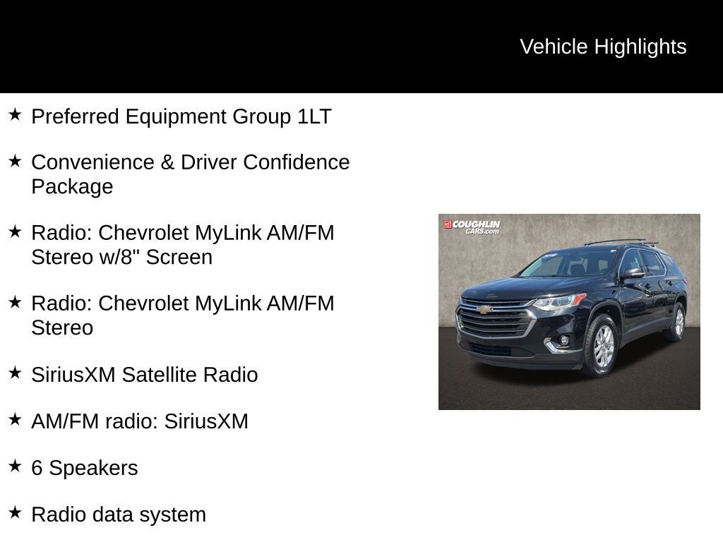 2018 Chevrolet Traverse LT Cloth