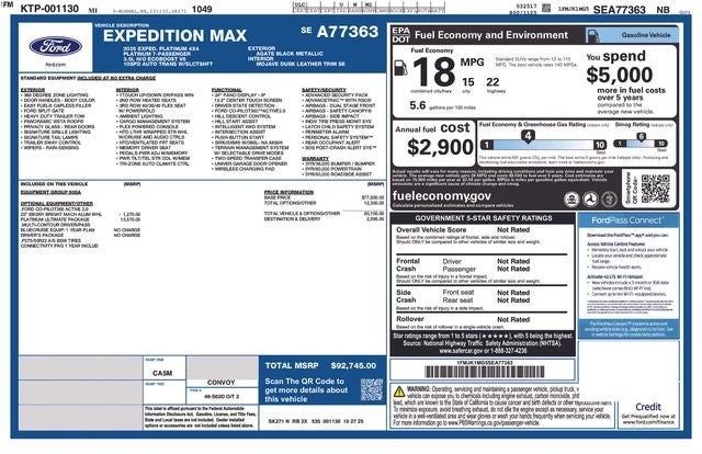 2025 Ford Expedition Max Platinum