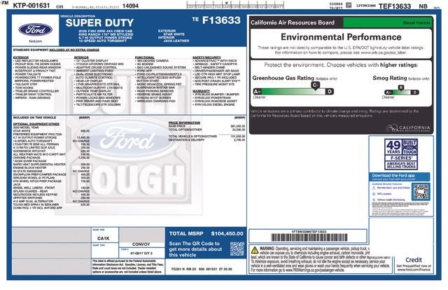 2026 Ford F-350SD King Ranch DRW