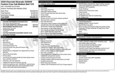 2020 Chevrolet Silverado 2500 HD Custom